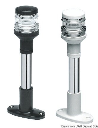 Osculati Compact SS light pole 20 cm white light