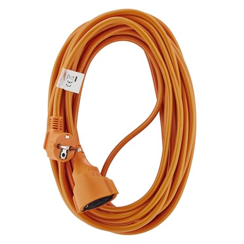 Rallonge Schuko O&W Security 10m IP44 câble électrique orange type F mâle femelle étanche