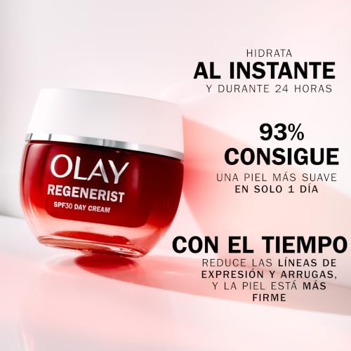 Miniatura 3 de Olay Regenerist Crema Facial De Día Spf30. Hidratante Antiarrugas Y Reafirmante Activa Con Protección Solar Spf30, Niacinamida Antiedad Y Péptidos. Regenera, Reafirma E Hidrata. No Grasa. 50 Ml