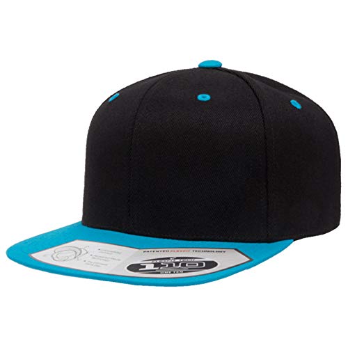Premium Blank Flexfit Yupoong 110F Wool Blend Solid Snapback Cap Hat & 2-Tone