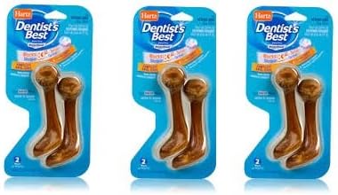 Hartz 12340 Medium Or Large Dog Dental Chews 6 Count (3-Pack of 2 Chews)