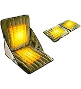 ダブル温熱ヒータークッション ヒータークッション クッションマット ポータブル式 USB給電 3段階温度調整【30℃/40℃/50切替】（温熱効果でじんわりあたため） リバーシブル撥水加工 優し...