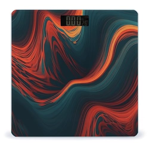 Báscula digital Flowing Wave con vidrio templado