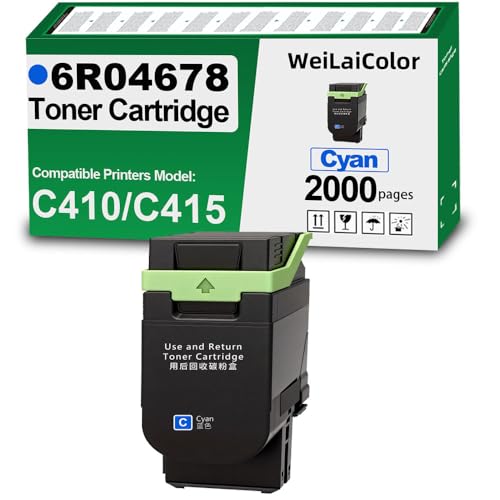 Cartouche toner cyan 006R04678 haute autonomie 2000 pages compatible Xerox C415 rendu net et fluide
