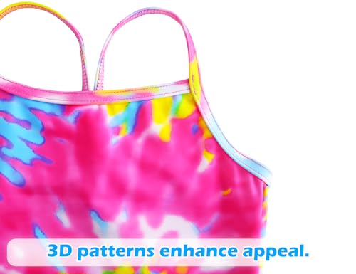 Image of Snowheart Girls Swimsuit One-Piece Bathing Suits Multicolor Kids Sport Summer Beach Swimwear for 2-12 Years Old