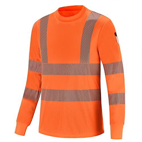 Product Deal AYKRM Safety Shirts for Men Construction Work Wear with Pockets High Visibility, Hi-vis Orange (XL, Orange) Product Deal AYKRM Safety Shirts for Men Construction Work Wear with Pockets High Visibility, Hi-vis Orange (XL, Orange)
