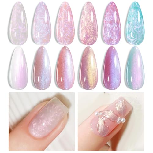Set de esmalte de uñas glitter con 6 colores el regalo para adolescentes 7
