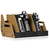 Savior Equipment Gun Pistol Revolver Firearm Handgun Rack Stand, Fit 6 of Most Long-Barreled Pistols, Cushioned Foam to Protect, Gun Safe Cabinet Storage Organizer Accessories