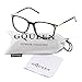 GQUEEN Fashion Fake Glasses Non Prescription Glasses Clear Lens Glasses Nerd Plain Frames Women Men, 201579
