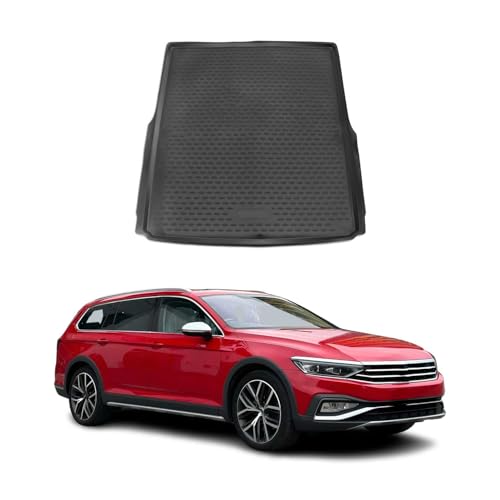 OMAC Kofferraummatte Kofferraumwanne kompatibel mit VW Passat B8 Variant 2014-2023 Gummi TPE