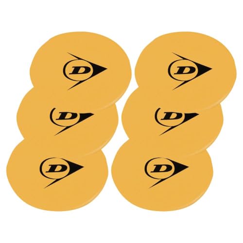Dunlop Sports On-Court Target, Yellow, 6-Pack