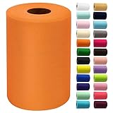 Orange Tulle Fabric Rolls 6 Inch by 100 Yards (300 feet) Fabric Spool Tulle Ribbon for DIY Orange Halloween Tutu Bow Baby Shower Birthday Party Wedding Decorations Christmas Craft Supplies