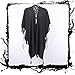 Women's Goth Fashion Capes Coat Black Cardigan Punk Cloak Shawl Moon Halloween