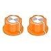 uxcell 2pcs 6.4mm Shaft Hole Potentiometer Volume Control Rotary Knobs Effect Pedal Knobs Orange