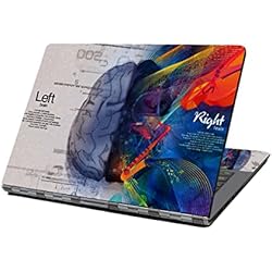 Vinilo Adhesivo para portátil de 15,6 Pulgadas, Compatible con 13,3, 14, 15,4, 15,6 Pulgadas, HP DELL Lenovo Apple Mac(2 Almohadillas de muñeca Incluidas) (Cerebro)