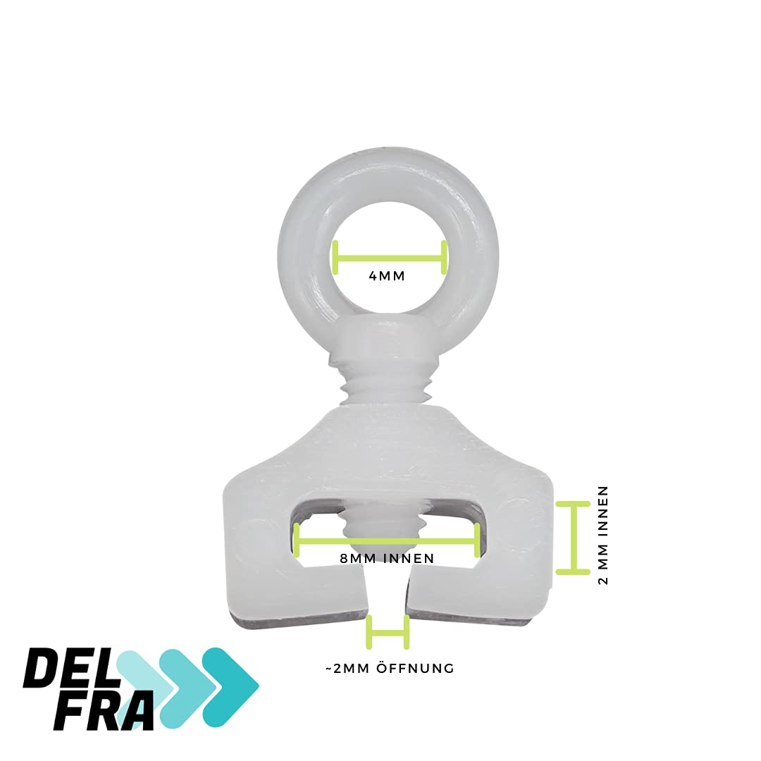 Stopper per tende a T DELFRA 10 fermi bianco camper