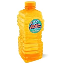 PlayRoute Bubble Solution | Bubbles Refill Solution 68 Oz. | Ready to Use Solution for Bubble Machines, Wands, Guns, & Other Bubble Blower Toys for Toddlers & Kids | Easy Grip Bulk Bottle