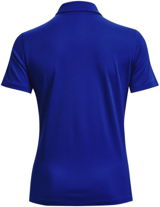 Under Armour Women's Tech Team Polo Apparel - Sweat Wicking MDT Royal-White