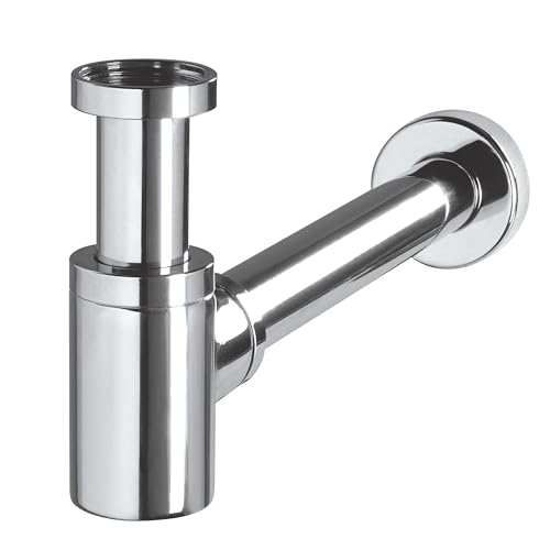 Wirquin 30723103 Mini Siphon de lavabo design en laiton, chromé