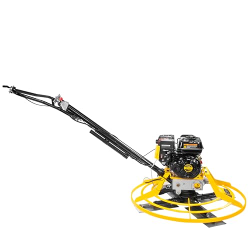 Stark USA 6.5HP Walk Behind Power Trowel Gas-Powered Surface Smoother Finisher Screed Concrete Cement w/ Finishing Blades - Thumbnail 3