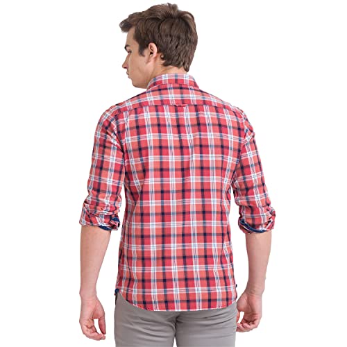Image of Parx Cotton Dark Grey Casual Shirt for Men