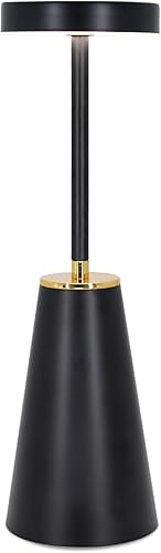 Miniatura 2 de Lámpara de mesa LED para mesita de noche de dormitorio, luces de escritorio táctiles inalámbricas regulables, lámparas de escritorio recargables de