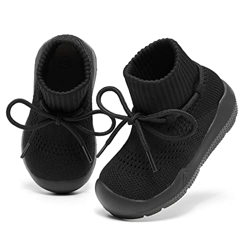 Image of MORENDL Baby Sock Shoes Toddler Sneakers Infant Tennis Slip On Walking Shoes Boys & Girls Non-Slip Slippers