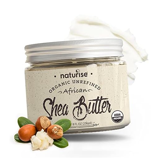 Naturise Shea Butter Raw Organic Unrefined Ivory 8 fl oz, Highest Grade African Shea Butter, Great for DIY Skincare Products and Body Butter Moisturizer for Dry Skin, Eczema, and Hair Care (8 Fl oz)