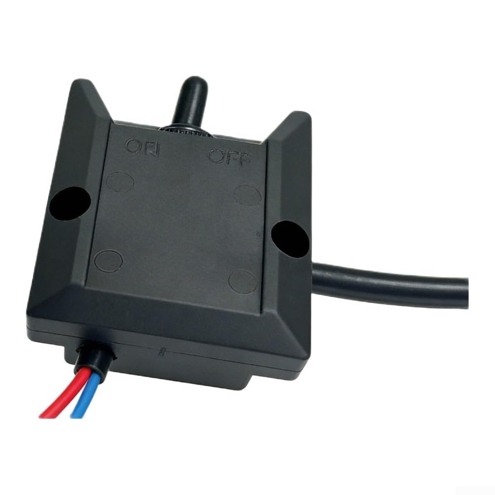 Interruptor basculante 12 V 30 A resistente al agua IP67 premontado