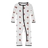 KicKee Pants Print Coveralls with Zipper, Long Sleeve Footless Bodysuit, One-Piece Ultra Soft...