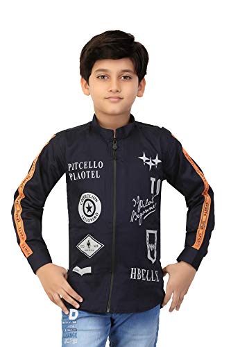 Image of Boys Printed Shrug with Attached Printed T-shirt