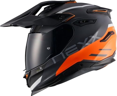 Nexx Y.TRAVL Quest Dual Sport Motorradhelm, Orange, SM