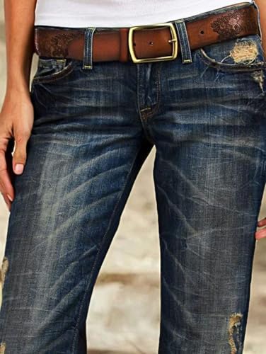 Flamingals Low Waist Boot Cut Jeans for Women Trendy Tummy Control Jeans Stretch Flare Leg Jeans4