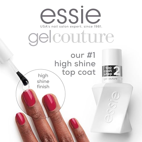 essie Gel Couture Longwear Top Coat Duo Set, Glossy High Shine Chip-Resistant Gel-Like Top Coat, And Men, 0.92 Fl Oz