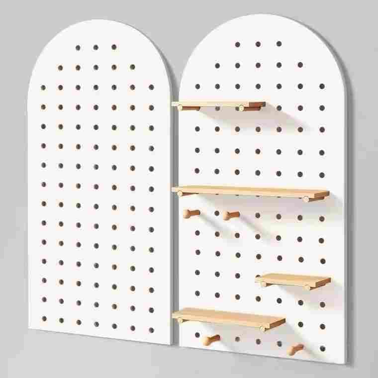 Solid Wood Electrical Panel Cover with Organizer - Stylish Protection for Meter Box & Breaker, Decorative Storage Solution for Living Room, Bedroom, Office, Easy Drill-Free Mounting (K, 60 * 120CM)