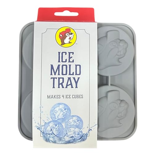 Molde de Hielo Buc-ee's Flexible de Silicona Gris miniatura 1