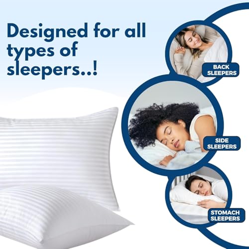 Image of Premium Soft Bed Pillow for Sleeping | Hypoallergenic Microfiber Filling | Hotel Quality Plush Support Cushion | Machine Washable Cotton Pillow | SleepHaven Luxury Pillow (1)