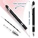 Bribobo 8 Pack Black Ballpoint Pen 2-in-1 Stylus - Retractable Metal Pen With Stylus Tip for Touch Screens, 1.0 mm Black Ink
