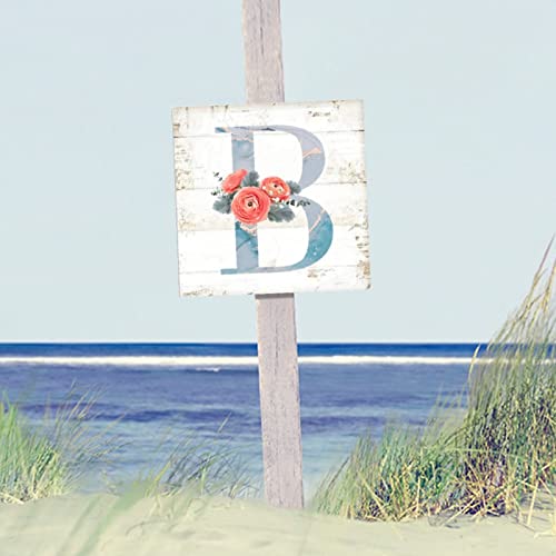 Lettre B en marbre et bois pour une maison chaleureuse - 5