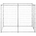 Tidyard Dog Kennel, Durable Galvanized Steel Playpen 43.3x86.6x70.9 Inches with Lockable Door for Outdoor Safety and Exercise for Medium Large Dogs