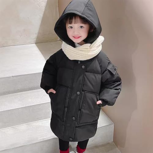 Toddler Girls Winter Hooded Puffer Jacket Coats Kids LightWeight Padded Down Outerwear Cotton Plush Heavyweight Hoodies4