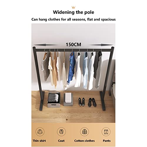 Porte-manteau en métal doré de 80 cm avec étagère inférieure - 3