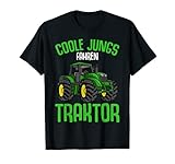 Coole Jungs fahren Traktor Trecker Jungen Kinder T-Shirt