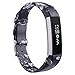 Henoda Replacemnt Leather Bands Compatible with Fitbit Alta/Fitbit Alta HR, Classic Genuine Leather Wristband, Small Large, No Tracker
