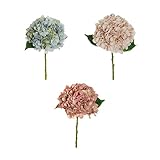  Ortensia Juliet Cm 50 Fiori Artificiali Composizione Floreale (Rosa)