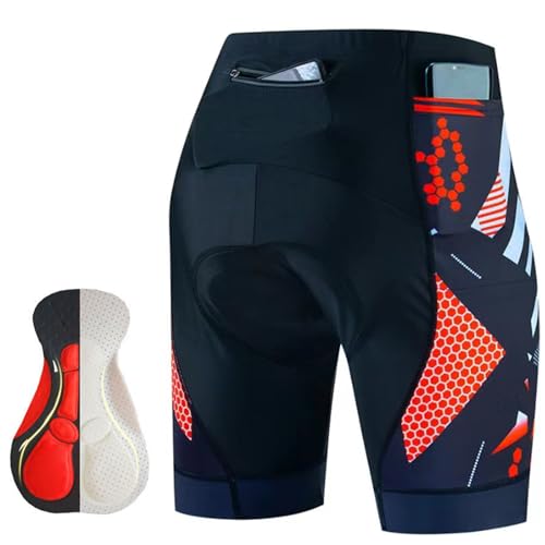 Men's Quick-Drying Cycling Shorts with Seat Padding 5D Cycling Shorts Breathable Cycling Shorts Short Elastic Cycling Shorts Bicycle Underwear Include