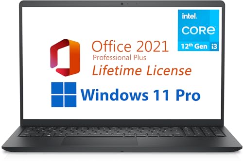 Dell 2024 Inspiron 15 3520 Slim Laptop, 15.6" FHD LED Display, Intel Core i3-1115G4 up to 4.1GHz (Beat N4020), HDMI, Webcam, Windows 11 Home, Black (Latest Model) (8GB RAM | 512GB PCIe SSD)