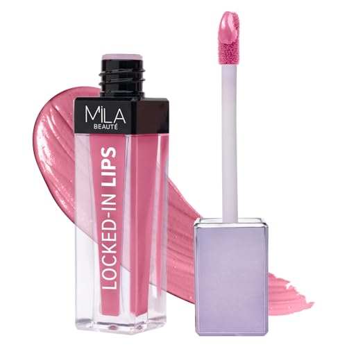 Image of MILA BEAUTE Locked In Lips Liquid Lipstick |12 Hour Transfer Proof Formula with Hyaluronic Acid | Highly Pigmented Lipsticks | Shade -