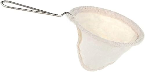 Miniatura 1 de Bolsa de filtro de café reutilizable, tela de franela, colador de té y café con mango de acero inoxidable para cafetera, accesorios para cafeteras