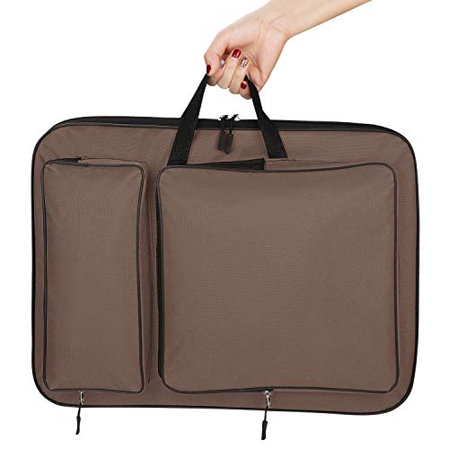Image of ITODA A3 Art Portfolio Carry Case Bag Drawboard Tote Handheld Storage Portable Shoulder Lightweight Box for 8k Sketch Pad Artist Drawing Painting Supplies